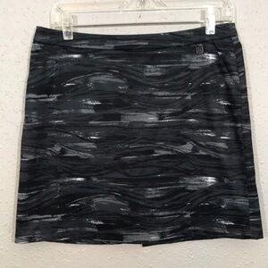 PING “Mona” Gray & Black Geometric Print Golf Skort size 6